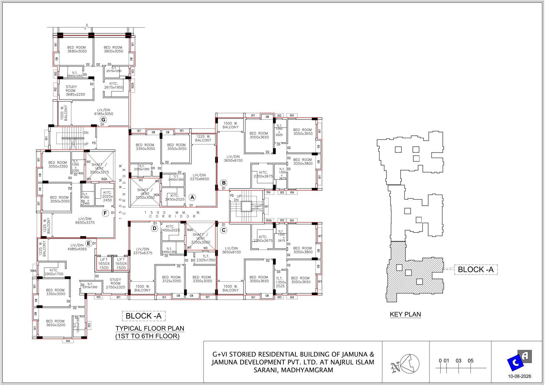 Block A Typical Floor Plan