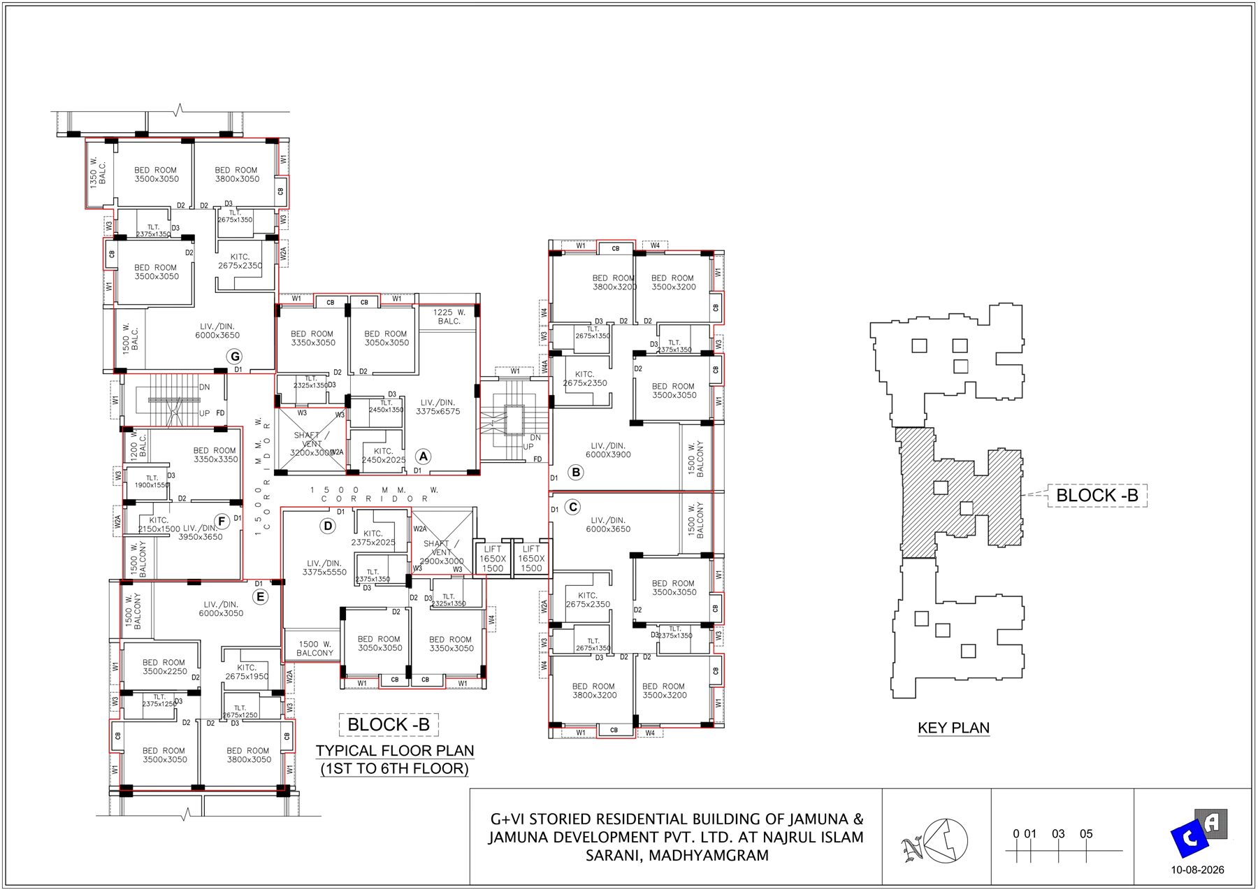 Block B Typical Floor Plan
