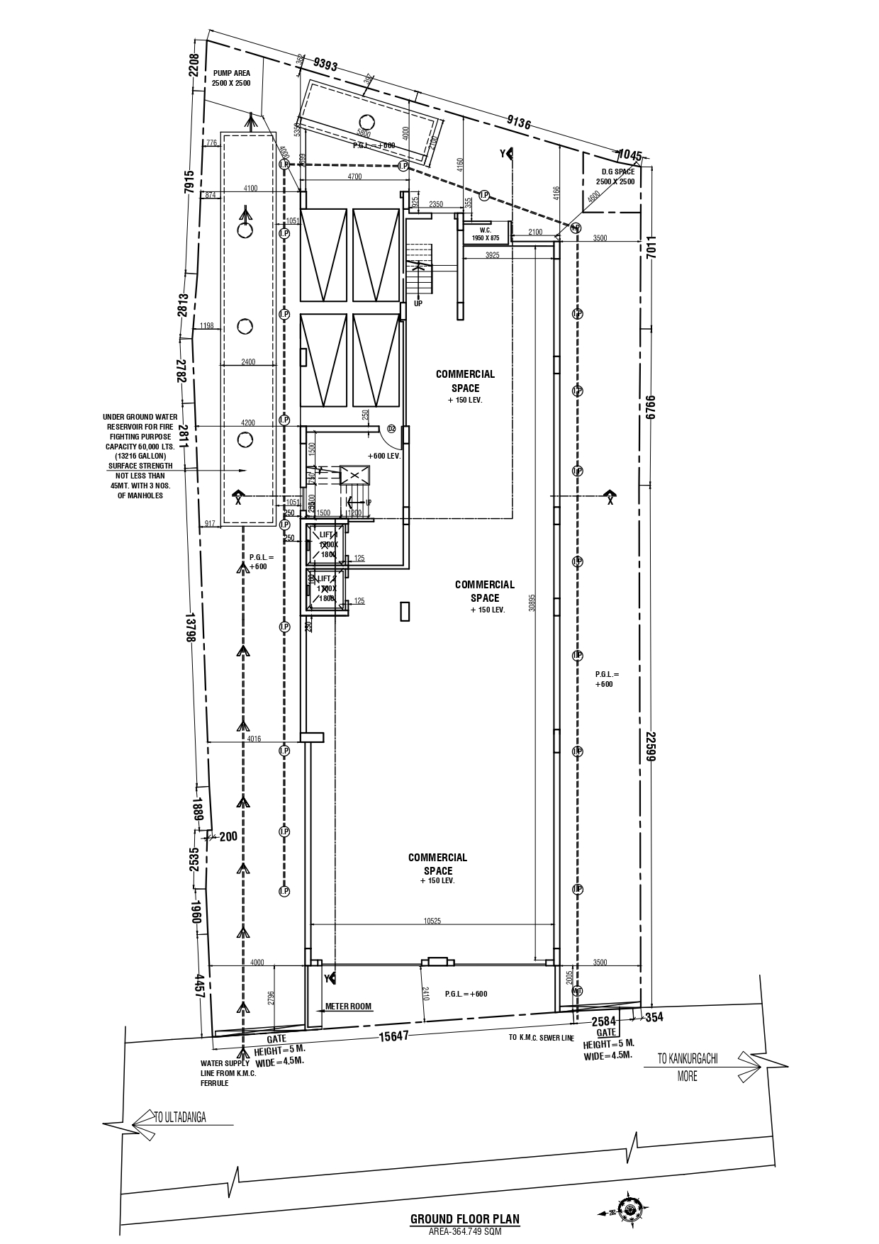 3rd, 4th, 5th Floor Plaza Plan